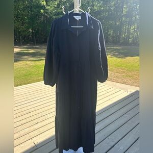 Pomander Place Navy Mabel Tiered Maxi Dress Size XL